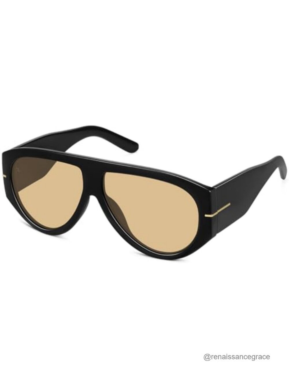 Oversized Retro Aviator Sunglasses UV400 Protection for Women Men